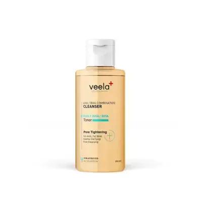 Veela AHA BHA Toner - Pore Tightening, Blackhead Removal Skincare Toner for Acne Control, 6.76 fl oz Veela AHA BHA Toner for Pore Tightening & Blackhead Removal AHA BHA Toner, Pore Tightening Toner, Blackhead Removal Toner, Skincare Toner, Veela Gözenek Sıkılaştırıcı, Acne Control, Skincare Routine, Toner for Blackheads, Pore Minimization, Gentle Exfoliation, Skincare Essentials, Beauty Products, Cosmetic Toner