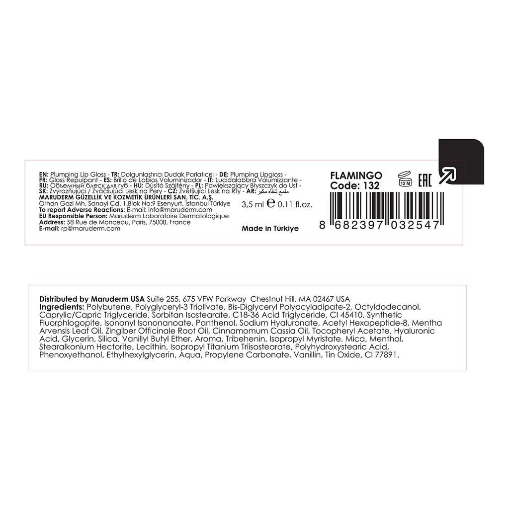 Maruderm Bitter Sweet Plumping Lip Gloss Flamingo 5ml
