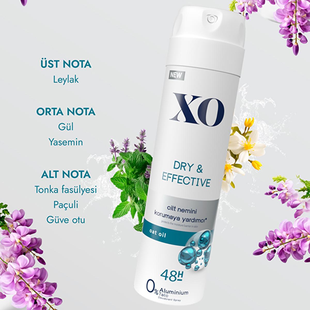 xo dry effective women deodorant spray 150 ml, xo deodorant with oat oil for moisturized skin, environmentally friendly deodorant spray for women XO Dry & Effective Women Deodorant Spray - Moisturizing Formula, 48 Hour Protection | 150 ml XO Dry & Effective Women Deodorant Spray - 150 ml deodorant, women-deodorant, xo, aluminum-free, vegan, long-lasting, moisturizing, sustainable, natural-skincare, ai-generated