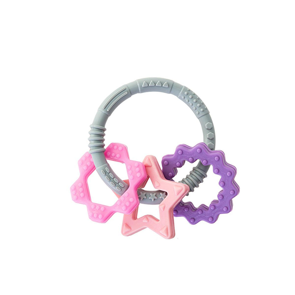 Babyjem Silicone Teether Toy Ring - Safe, BPA-Free, Dishwasher Safe Baby Teething Relief for Infants 3 Months+ - view 2