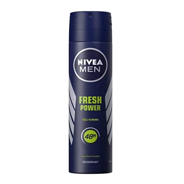Nivea Men Fresh Power Deodorant Spray - Long Lasting Freshness & Protection for Men, 48 Hour Sweat & Odor Control, Dermatologically Tested, Quick Drying Nivea Men Fresh Power Deodorant - 48 Hour Protection Nivea Men Deodorant, Fresh Power Deodorant, Antiperspirant Spray for Men, Long-lasting Deodorant, Dermatologically Tested Deodorant, Men's Grooming, Personal Hygiene, Deodorant Spray, Nivea Men, Freshness, Confidence, 48 Hour Protection, Quick Drying Deodorant