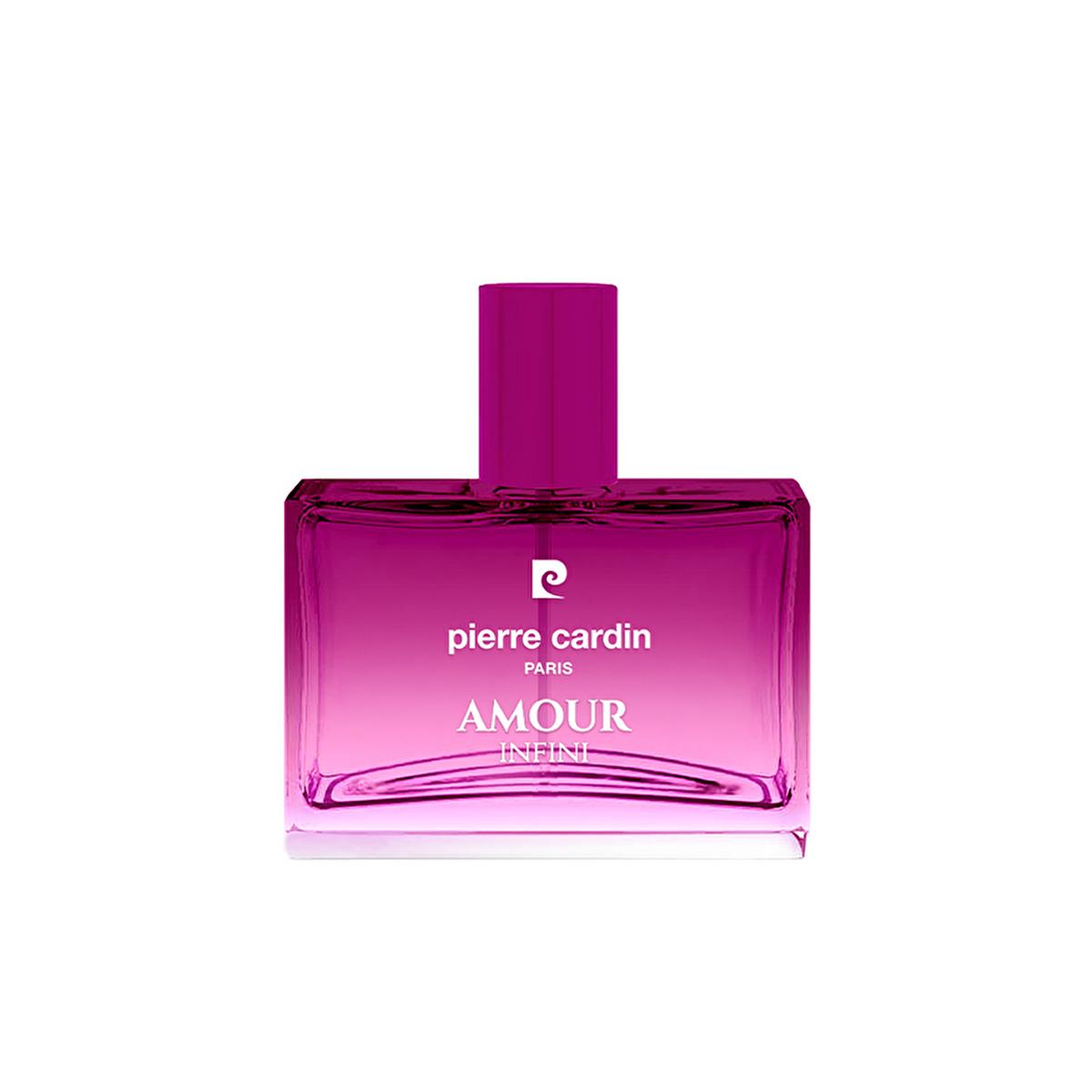 Pierre Cardin Amour Infini: Long-Lasting Women's EDP Perfume | Floral & Oriental Fragrance with Black Currant, Jasmine & Vanilla Pierre Cardin Amour Infini EDP: Women's Floral Oriental Perfume Pierre Cardin perfume, Amour Infini EDP, Women's perfume, Oriental fragrance, Floral perfume, Black currant perfume, Jasmine perfume, Vanilla perfume, Long lasting perfume, Designer perfume, EDP, Eau de Parfum, perfume, fragrance, black currant, bergamot, orange blossom, jasmine, vanilla, amber, musk, elegant, confide