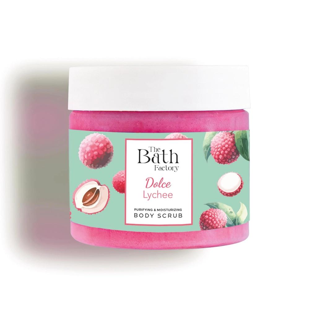 The Bath Factory Dolche Lychee Moisturizing Body Scrub 300g