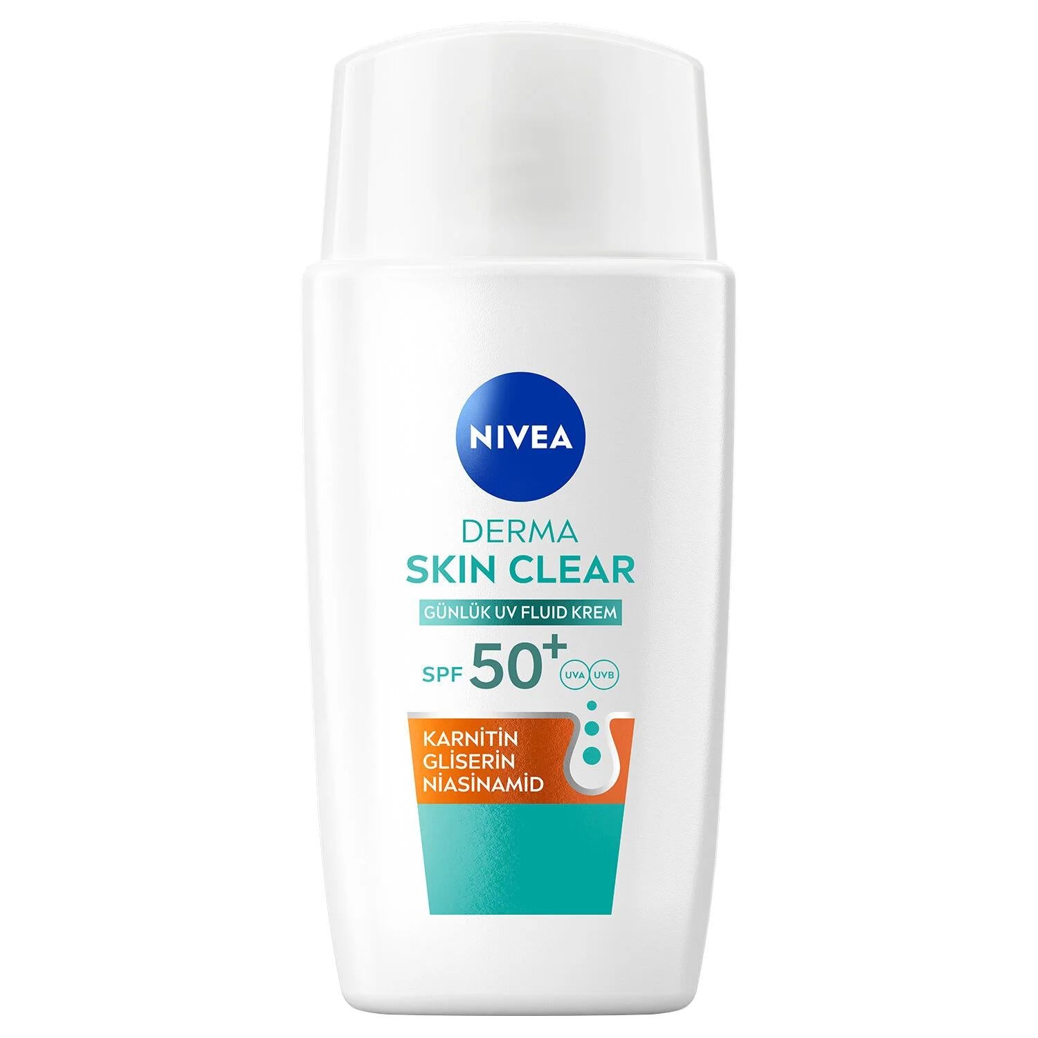 Nivea Derma Skin Clear UV Fluid SPF 50 Matte Sunscreen 40ml