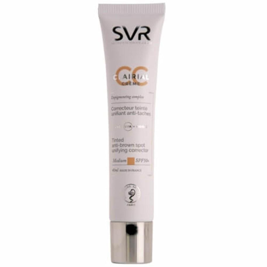 Svr Clairial SPF 50 CC Cream - Sunscreen for All Skin Types with Hyperpigmentation Correction - Foundation