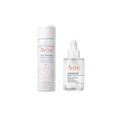Avene Hydrance Boost Hydrating Serum and Thermal Water Set for Sensitive Skin - Face Serum