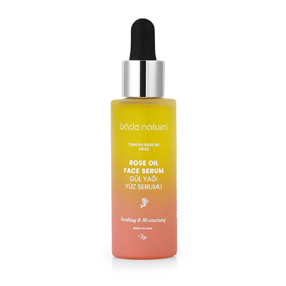Bade Natural Rose Oil Facial Serum: Soothing Antioxidant Serum for Radiant, Sensitive Skin | Natural Anti-Aging Formula Rose Oil Facial Serum: Natural Antioxidant for Radiant Skin rose oil face serum, natural facial serum, antioxidant serum, soothing serum, sensitive skin serum, anti-aging serum, radiant skin serum, jojoba oil serum, rose damascena serum, organic facial serum, facial serum, natural skincare, sensitive skin care, anti-aging, radiant skin, moisturizing serum, rose oil, jojoba oil, vitamin E, 