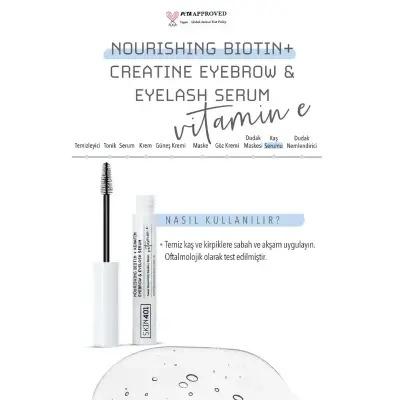 Skin401 Nourishing Biotin + Creatine Eyebrow & Eyelash Serum - Strengthens & Conditions Brows & Lashes - view 3