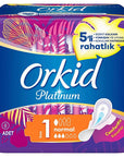 Orkid Platinum Normal Size 1 Sanitary Pads with Wings 8 Count