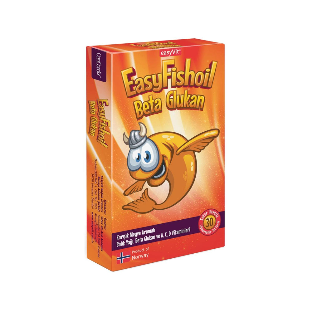 EasyFishoil - Chewable Omega-3 & Beta Glucan Dietary Supplement for Immune & Heart Health Support - 30 Count Mixed Fruit Flavor Chewable Omega-3 & Beta Glucan Supplement for Heart & Immune Health Chewable Omega-3 Supplement, Beta Glucan Dietary Supplement, Fish Oil Chewable, Mixed Fruit Flavor Supplement, Immune System Support Supplement, Heart Health Supplement, Dietary Supplement, Health and Wellness, Omega-3 Fatty Acids, Immune Support, Heart Health Support, Chewable Supplements, EasyFishoil, Health Supp