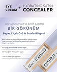 Pastel Makeup Eye Cream Concealer: 2-in-1 Hydrating Satin Concealer & Brightening Eye Cream for Dark Circles - Göz Kremi Aydınlatıcısı Pastel Eye Cream Concealer: Hydrating Dark Circle Eraser eye cream concealer, hydrating eye cream, satin concealer, dark circle concealer, brightening eye cream, eye care makeup, göz kremi, göz altı kapatıcısı, 24-hour hydration concealer, eye cream, concealer, hydrating, satin finish, dark circles, brightening, skin care, makeup, beauty, cosmetics, all skin types, white flo