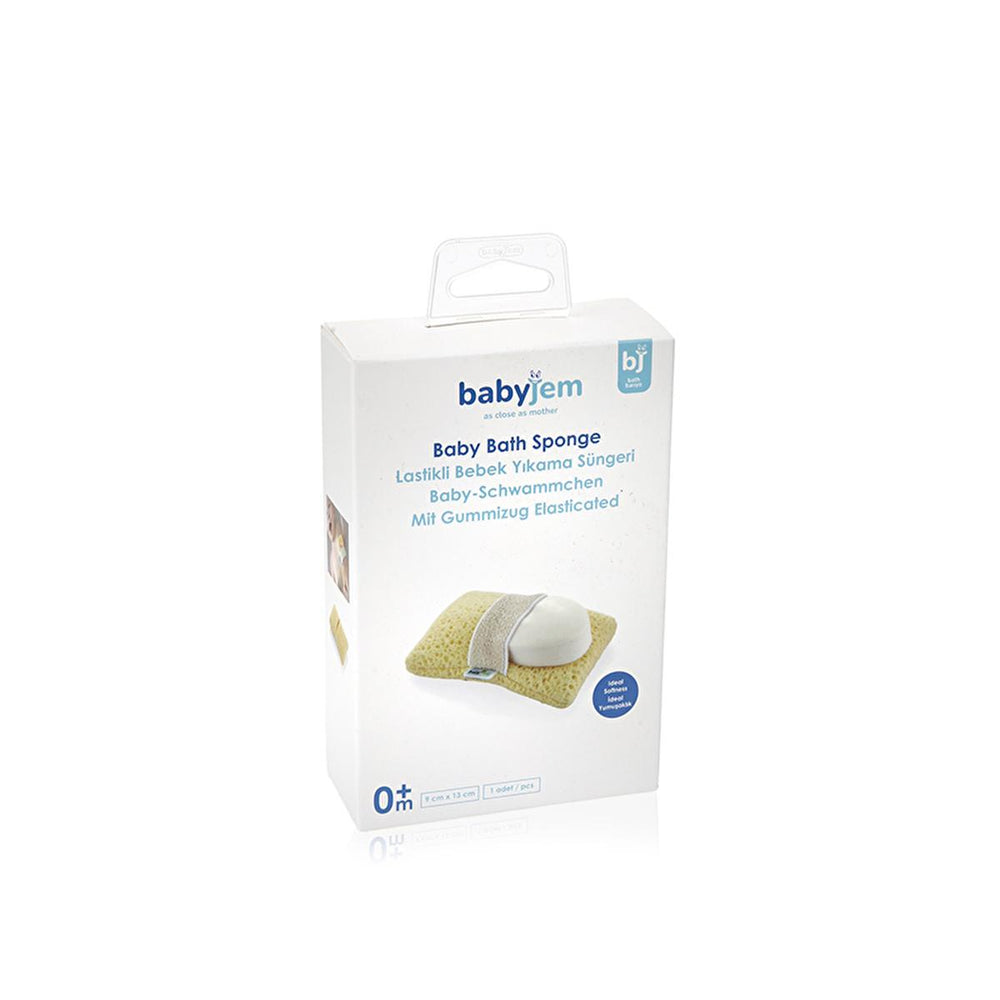 Babyjem Soft Baby Bathing Sponge Glove with Elastic Strap - Gentle Infant Skin Care & Easy Bathing Experience - view 4