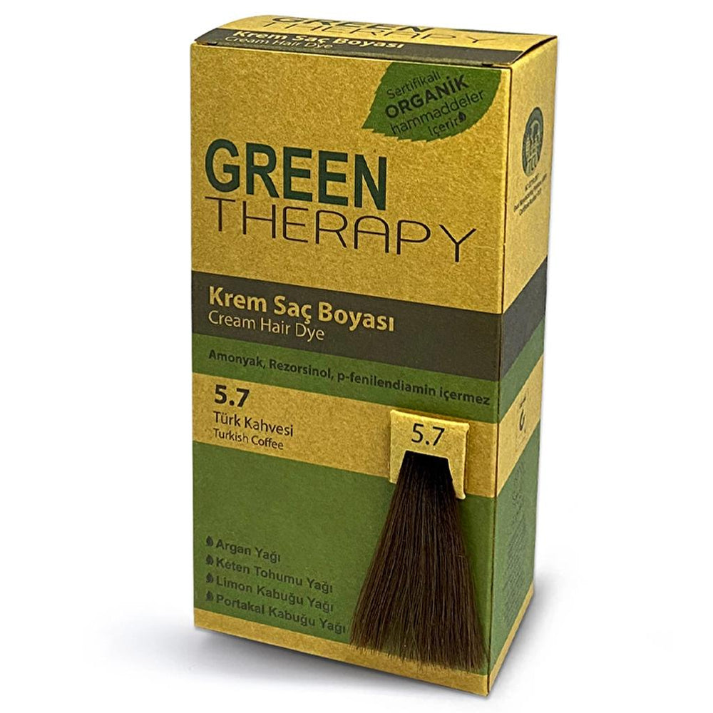 Green Therapy Krem Saç Boyası 5.7 Türk Kahvesi