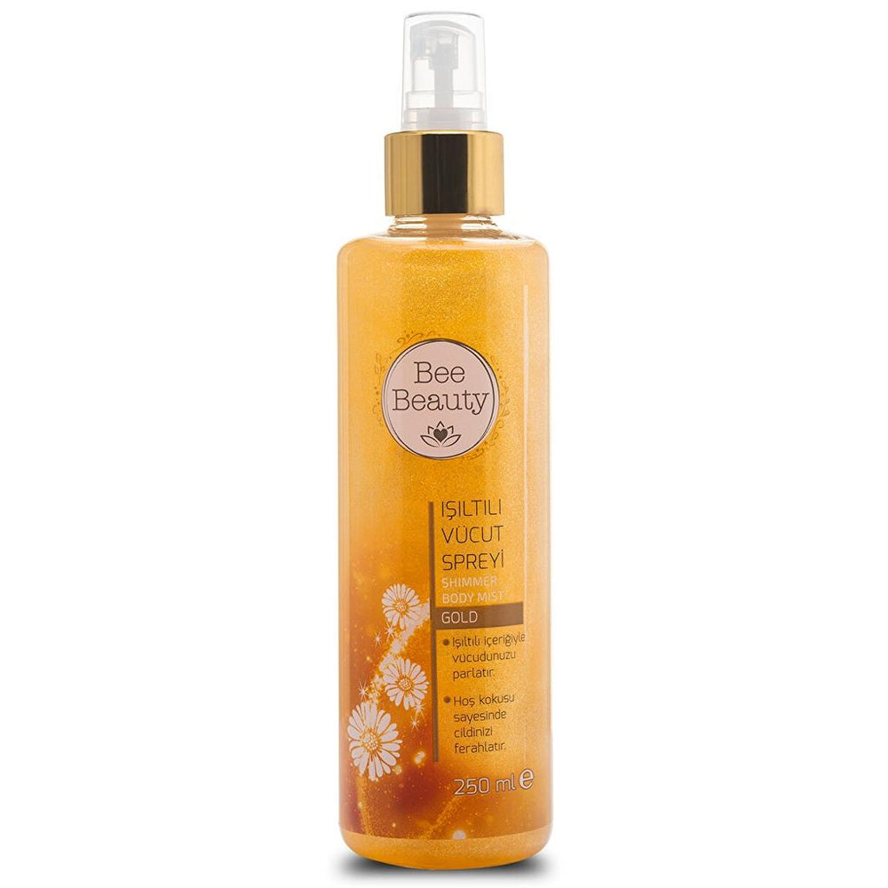 Bee Beauty Gold Shimmer Body Spray for Radiant Glow 250 ml
