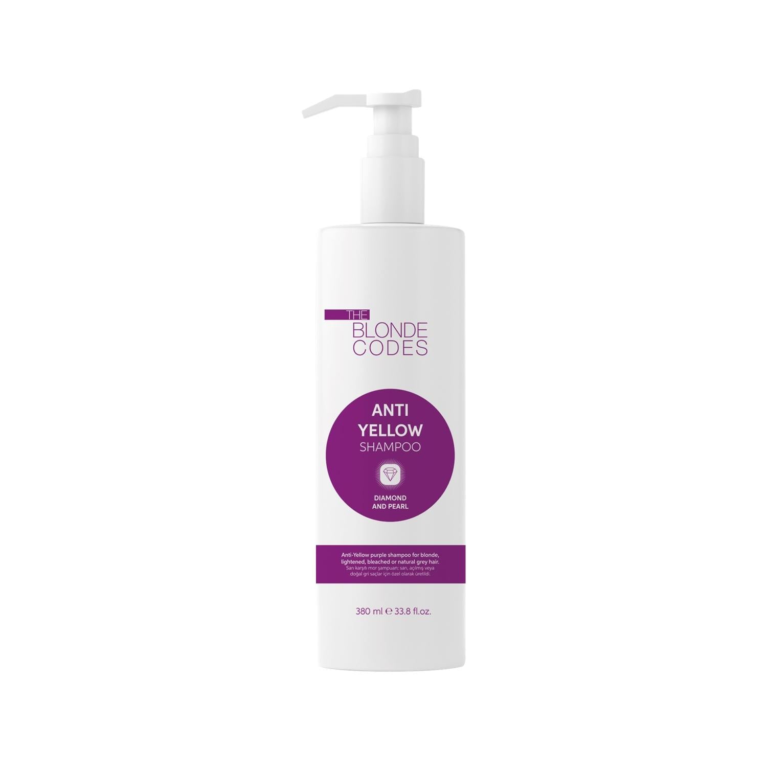 The Color Codes Purple Shampoo for Blonde Hair - Anti-Yellow, Color-Correcting, 12.85 fl oz The Color Codes Purple Shampoo - Blonde Hair Care purple shampoo, blonde hair care, color-correcting shampoo, anti-yellow shampoo, blonde hair maintenance, hair care, color-treated hair, beauty, cosmetics, The Color Codes
