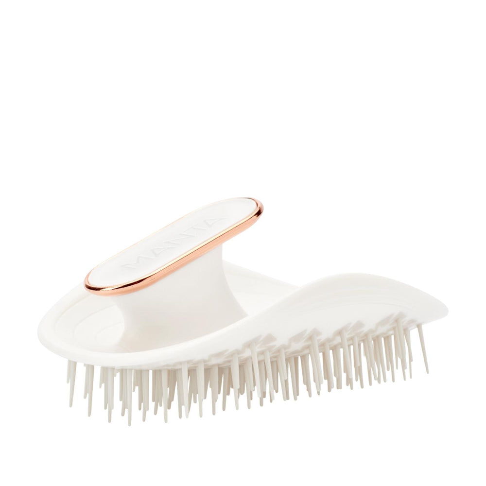 Manta Original White Rose Gold Hairbrush for Fragile Hair