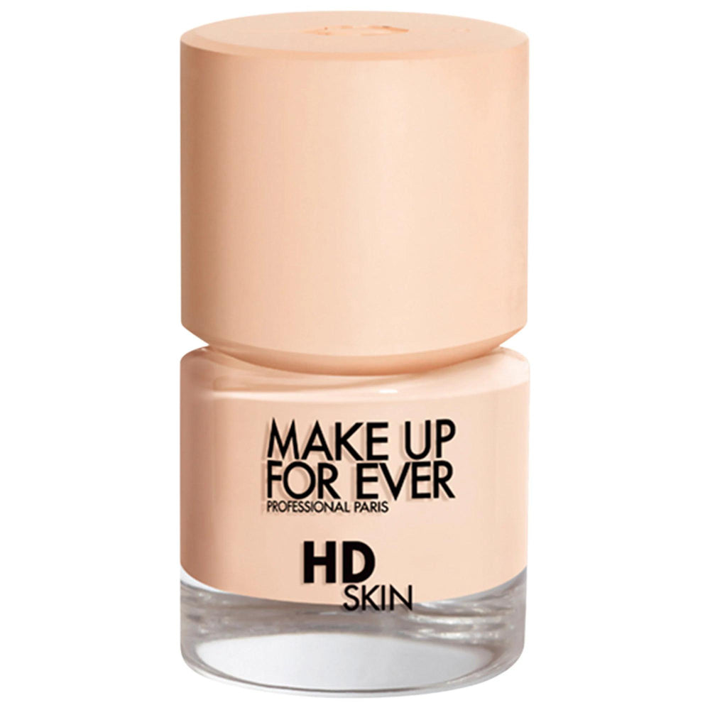 HD Skin Waterproof Natural Matte Liquid Foundation by Make Up For Ever - Long Lasting, Non-Comedogenic, Sustainable Packaging HD Skin Waterproof Liquid Foundation - Natural Finish & Long Lasting liquid foundation, natural finish, waterproof foundation, non-comedogenic, long-lasting foundation, sustainable cosmetics, makeup for normal skin, makeup for oily skin, makeup for combination skin, eco-friendly makeup, recyclable packaging, Micro-Skin System™, medium coverage foundation, undetectable finish