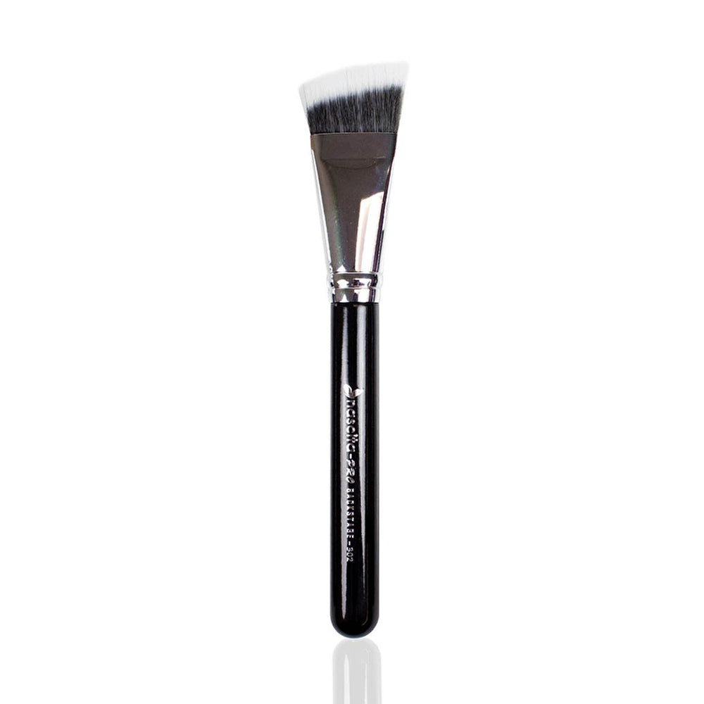 Nascita Angled Duo Fiber Makeup Brush - Seamless Foundation & Contour Application, Professional Blending - Face Liquid Powder Cream Nascita Makeup Brush: Flawless Foundation & Contour makeup brush, contour brush, foundation brush, duo fiber brush, angled makeup brush, liquid makeup brush, blending brush, face brush, Nascita brush, makeup, contouring, foundation, blending, flawless finish, airbrushed look, liquid foundation, cream foundation, powder foundation, beauty, cosmetics, makeup application, angled b