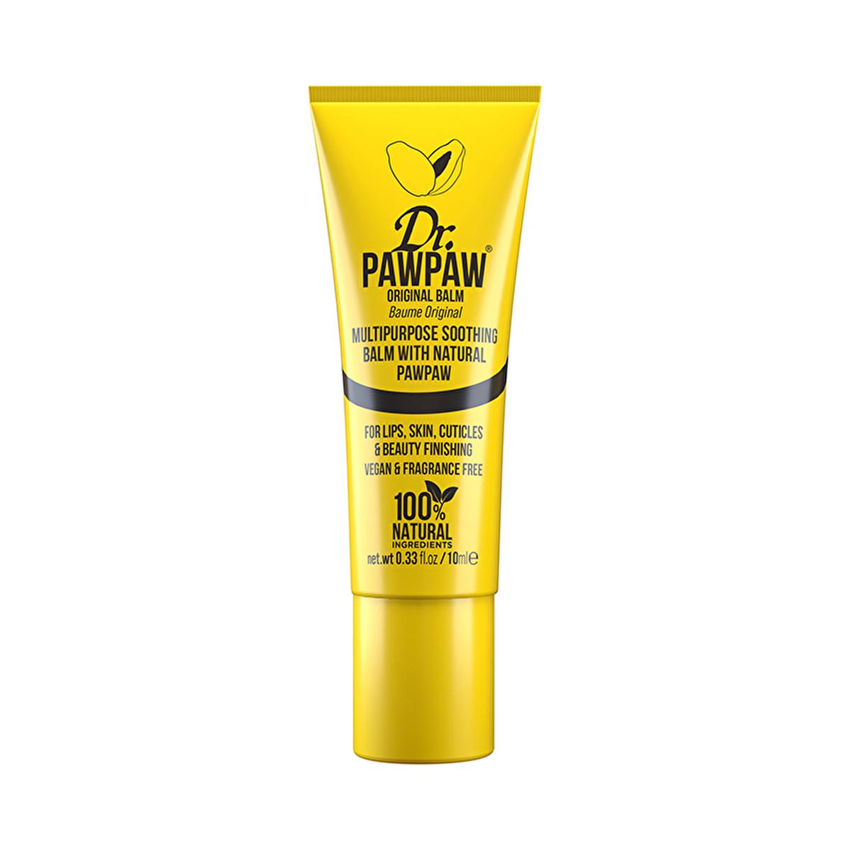 Dr. Pawpaw Original Balm 10 ml - 100% Natural Multipurpose Moisturizer for Lips, Skin, Eyebrows & Nails Dr. Pawpaw Original Balm 10ml - Natural Moisturizer for Lips & Skin multipurpose balm, natural moisturizer, Dr. Pawpaw Original Balm, fragrance-free skincare, organic skincare product, skincare, beauty, natural ingredients, lips care, skin care, eyebrow care, nail care, travel-friendly, compact size, 100% natural, gentle skincare