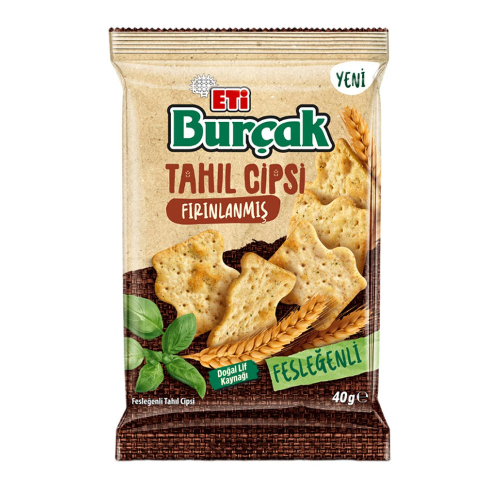 Eti Burcak Basil Grain Chips Savory Snack 40g