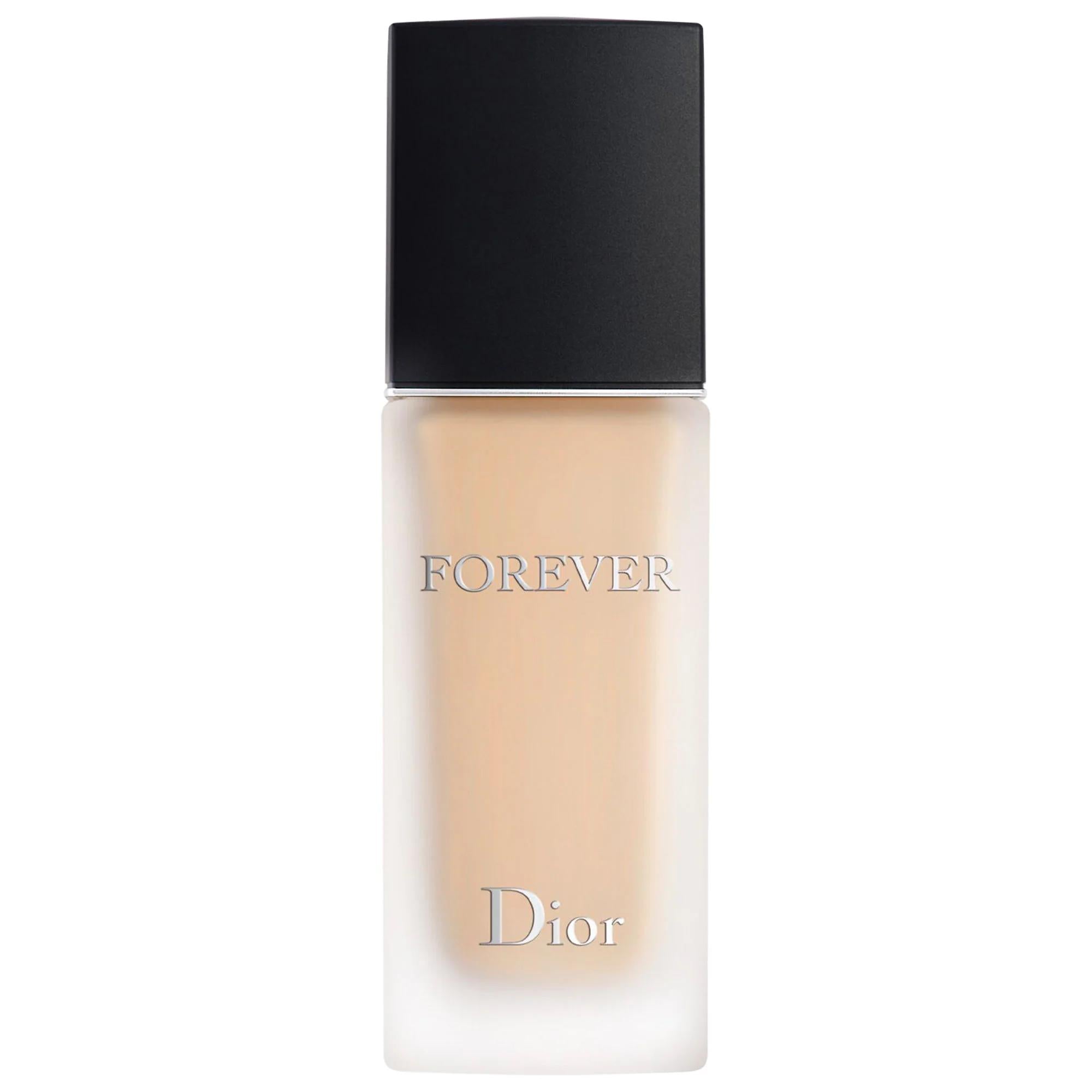 Dior Forever Matte Foundation SPF 15: 24H Transfer-Proof, Medium Coverage, Smooths Skin, Minimizes Pores, Long Lasting Matte Finish Dior Forever Matte Foundation: 24H Transfer-Proof, Medium Coverage Dior Forever Matte Foundation, matte foundation, long-lasting foundation, transfer-proof foundation, medium coverage foundation, full coverage foundation, foundation with SPF, foundation for oily skin, foundation with skincare ingredients, recyclable foundation packaging, foundation, makeup, face makeup, long we