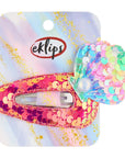 Eklips Red Oyster Snap Hair Clips for Kids
