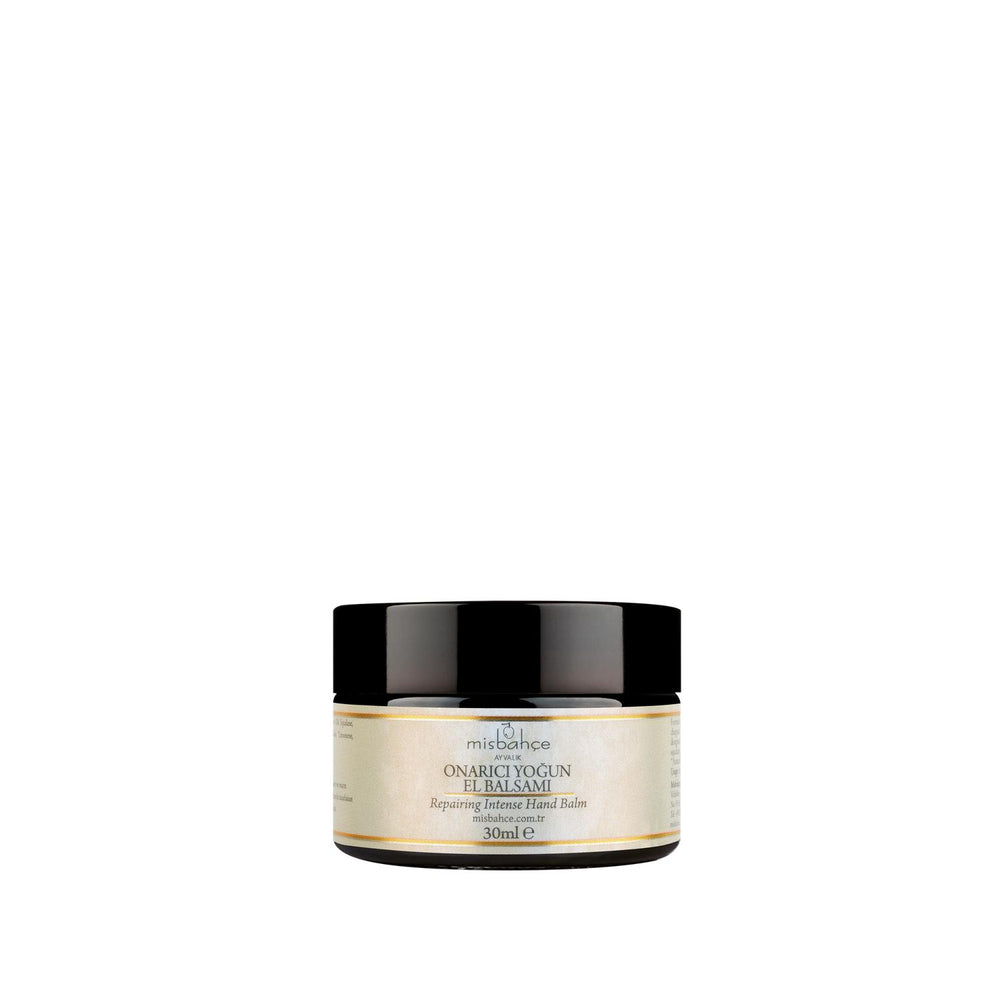 Misbahçe Intensive Repair Hand Balm - 30ml, Moisturizing & Repairing Dry Hands Misbahçe Hand Balm for Dry Hands - 30ml hand balm, intensive hand moisturizer, repairing hand cream, dry hand treatment, moisturizing hand care, hand care, dry skin treatment, skin repair, Misbahçe, 30 ml hand balm, travel hand cream, intensive moisturizing, dry hand relief