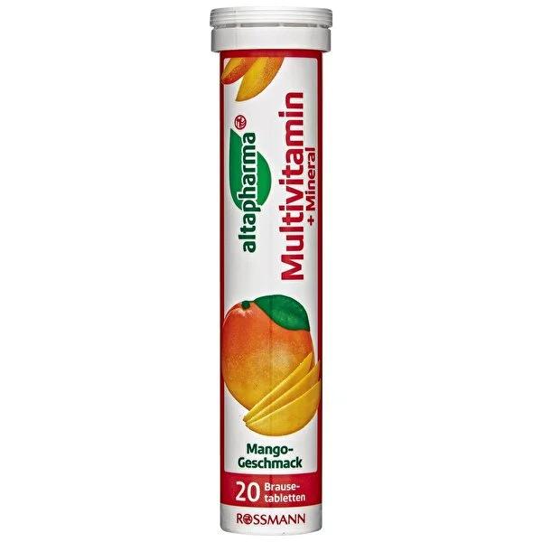 Altapharma Multivitamin Effervescent Tablets - Mango Flavored, Lactose-Free, Vegan Dietary Supplement Altapharma Multivitamin Effervescent Tablets - Vegan & Lactose-Free multivitamin effervescent tablets, dietary supplement, vegan vitamins, gluten-free supplement, lactose-free vitamins, mango flavored vitamins, health supplements, wellness products, dietary support, nutritional supplements