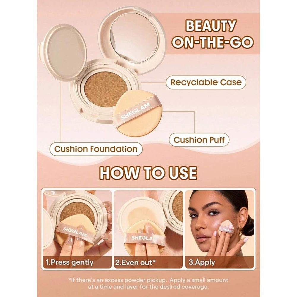 Sheglam Lock & Go Cushion Foundation in Porcelain 15g
