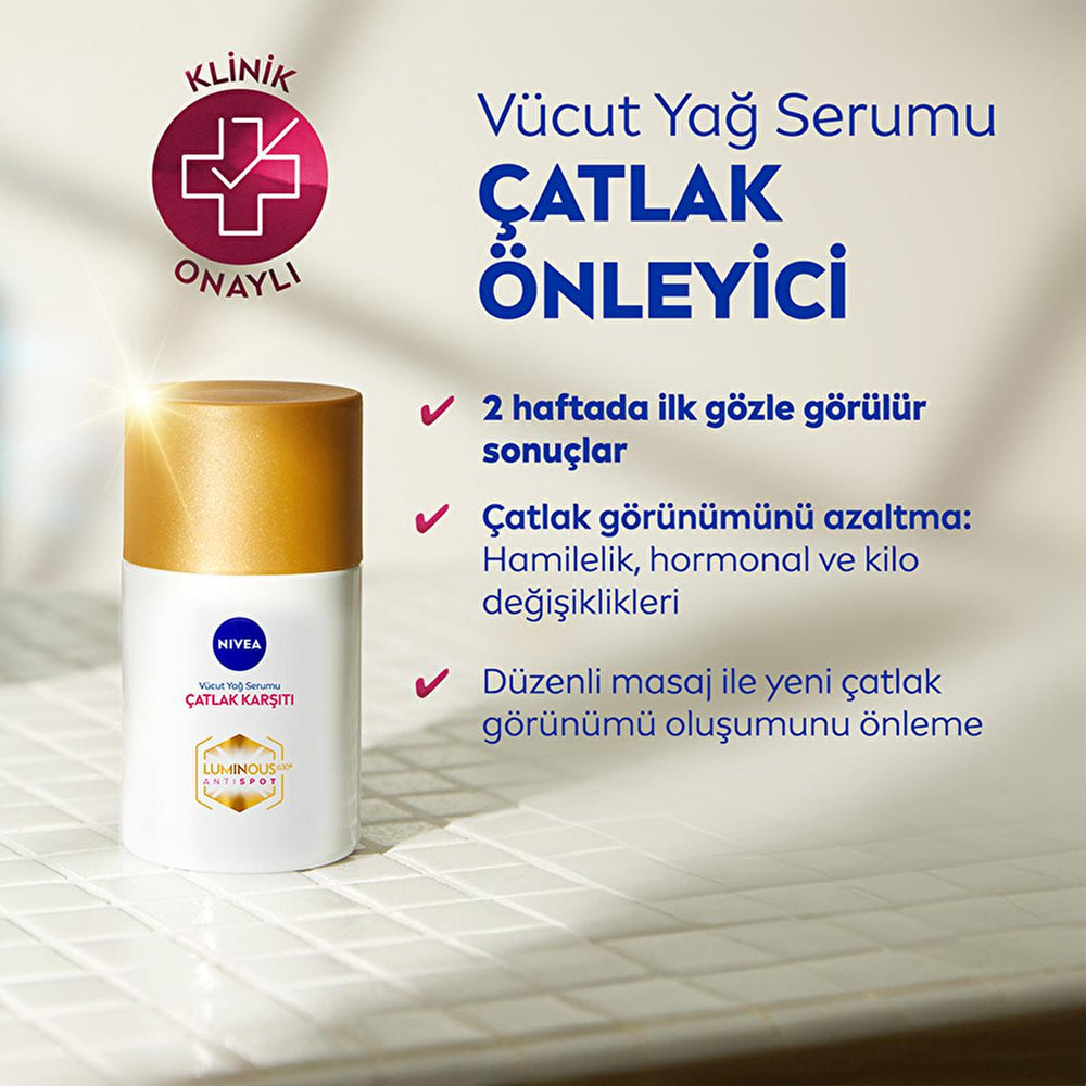 NIVEA Luminous Stretch Mark Serum - Body Moisturizer for Stretch Marks with LUMINOUS630, Long-Lasting Hydration & - view 3
