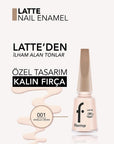 Flormar Glossy Intense Color Nail Polish in Vanilla Cream