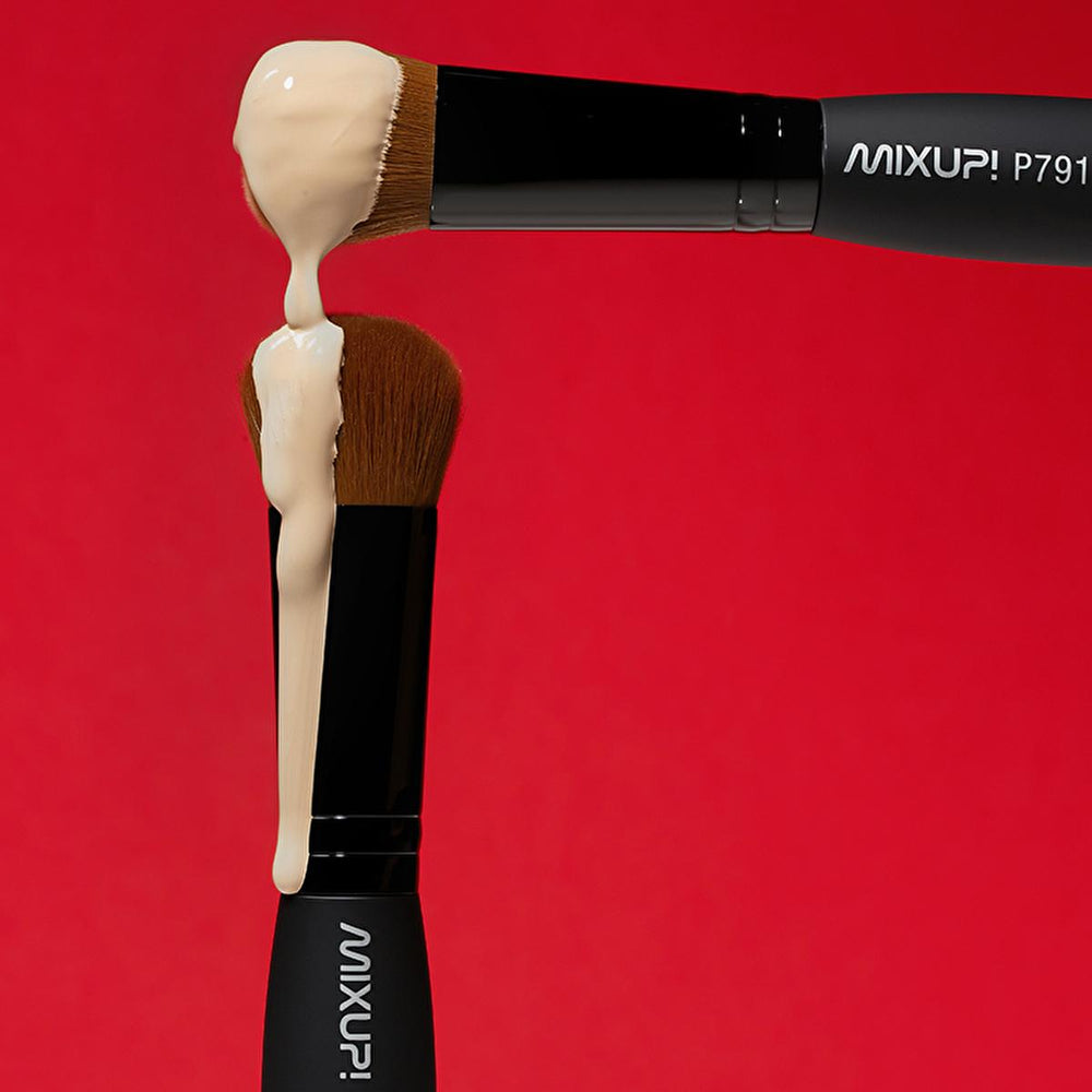 Mixup Vegan Cruelty-Free Foundation Makeup Brush for Liquid & Cream - Soft Touch & Natural Effect Bristles - Foundation