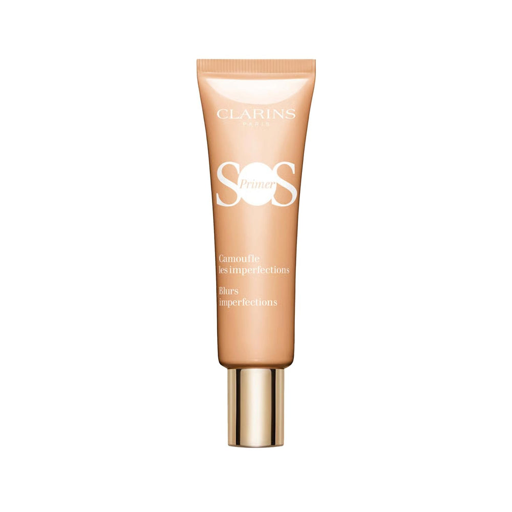 Clarins Sos Primer Peach: Radiant Makeup Base, Color Correcting, Smooths Skin & Extends Wear, 30ml Clarins Peach Primer: Radiant Skin & Color Correction Clarins primer, peach makeup base, color correcting primer, makeup primer for radiant skin, Clarins Sos Primer, face primer, makeup base, peach primer, tone correcting primer, primer, makeup base, radiant skin, smooth skin, long-lasting makeup, peach tone, color correction, Clarins, beauty, cosmetics, makeup, makeup enthusiasts, flawless finish, uneven skin