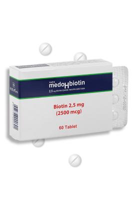 Nutrafarm Medohbiotin 2.5mg Biotin Supplement for Hair, Skin, and Nails - 60 Tablets - image 4
