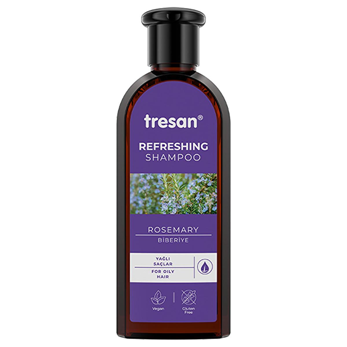 Tresan Rosemary Shampoo for Oily Hair - Nourishing, Gluten-Free, Paraben-Free, Daily Use - 10.14 fl oz Tresan Rosemary Shampoo - Nourishing & Gluten-Free rosemary shampoo, oily hair care, paraben-free shampoo, gluten-free hair products, daily use shampoo, nourishing shampoo, hair care, natural ingredients, rosemary extract, healthy hair, vibrant hair, hair nourishment, scalp care, gentle shampoo