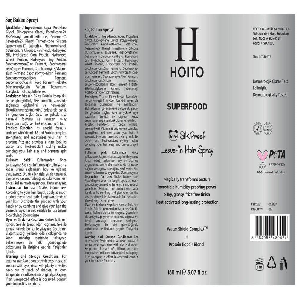 Hoito Silkproof Humidity Resistant Hair Spray 150 ml