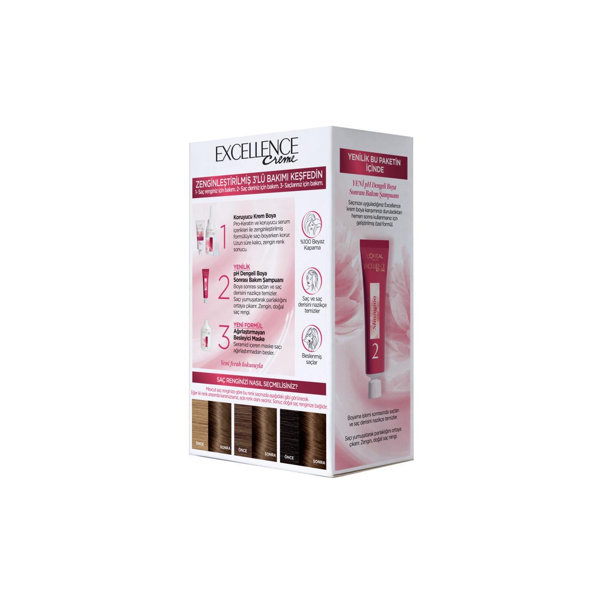 Loreal Paris Excellence Creme Hair Dye - 7.1 Küllü Kumral - Nourishing Permanent Hair Color for At-Home Use Loreal Paris Excellence Creme Hair Dye - Nourishing Permanent Color hair dye, permanent hair color, Loreal Paris Excellence Creme, at home hair coloring, nourishing hair dye, hair care, beauty products, cosmetics, Loreal Paris, Excellence Creme, 7.1 Küllü Kumral