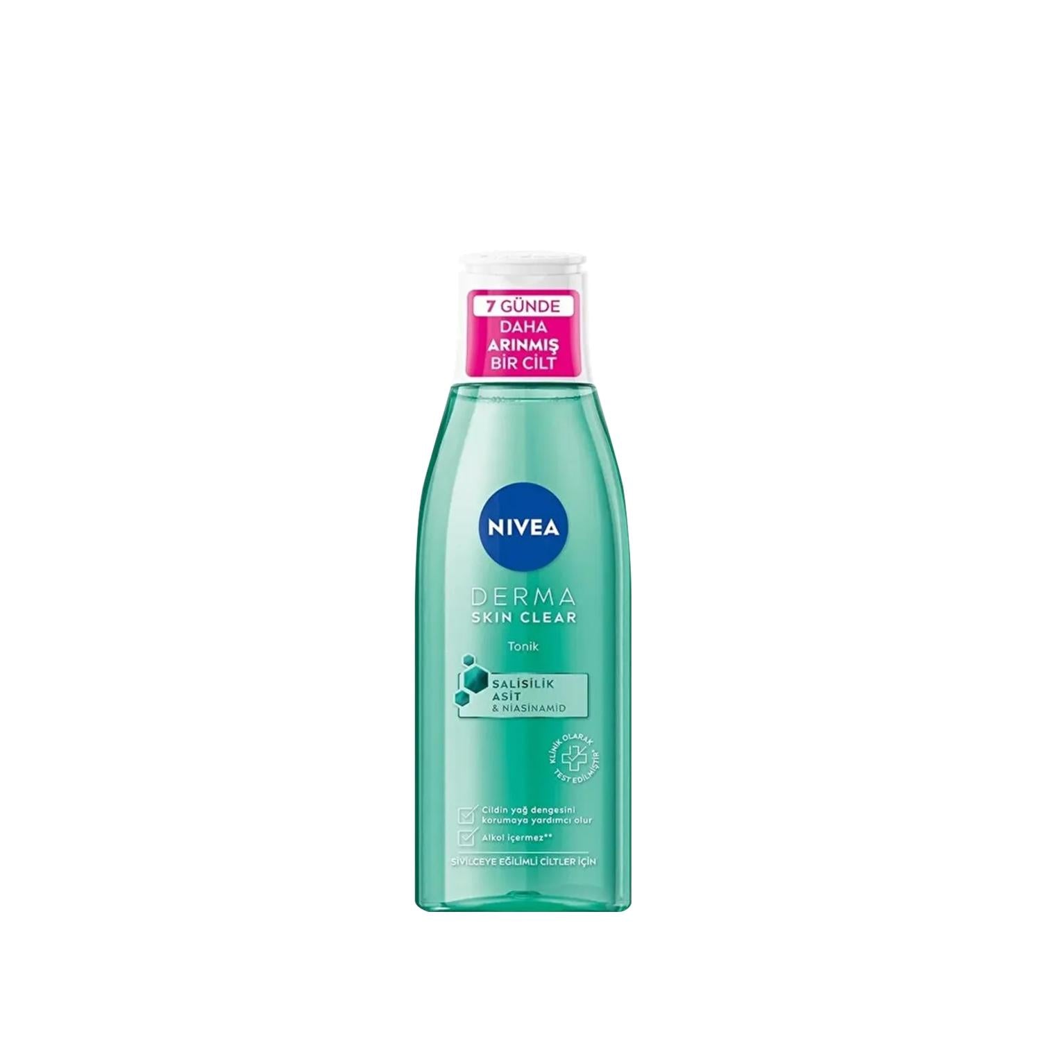 Nivea Derma Skin Clear Anti-Acne Facial Toner 200ml - Clarify & Prevent Breakouts Nivea Anti-Acne Facial Toner - Clear Skin Solution facial toner, anti-acne toner, Nivea Derma Skin Clear, acne prevention skincare, clarifying toner, skincare for acne-prone skin, clear skin solutions, Nivea skincare products, dermatologically tested toner, acne treatment, skincare routine essentials, healthy skin, radiant complexion