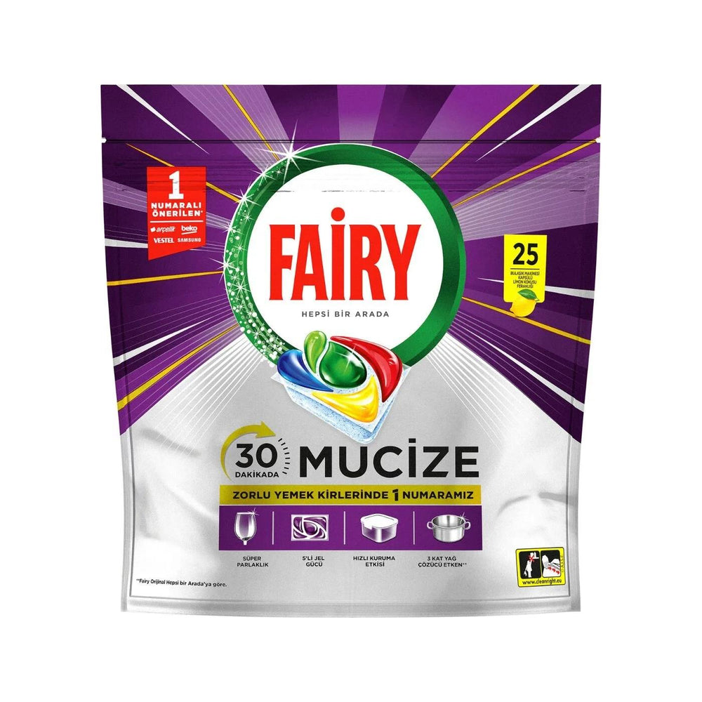 Fairy Miracle Dishwasher Detergent Tablets 25 Count