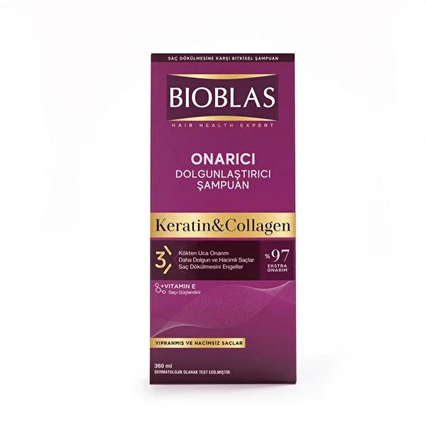 Bioblas Collagen + Keratin Shampoo 360ml - Extra Volume | Nourishing - image 3