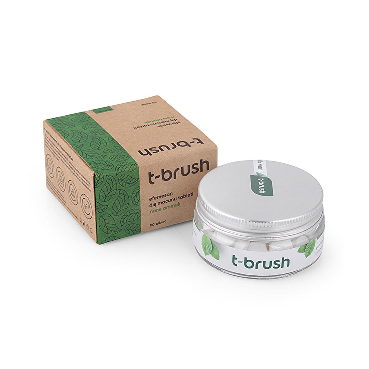 T-Brush Fluoride-Free Natural Mint Toothpaste Tablets: Vegan, SLS & Gluten-Free for Sensitive Gums & Travel - Eco-Friendly Whitening T-Brush: Fluoride-Free Toothpaste Tablets - Natural & Vegan Fluoride-free toothpaste tablets, Natural toothpaste tablets, Vegan toothpaste tablets, SLS-free toothpaste, Gluten-free toothpaste, Travel toothpaste tablets, Eco-friendly toothpaste, Toothpaste tablets for sensitive gums, Toothpaste tablets for orthodontics, Natural teeth whitening tablets, toothpaste tablets, fluor