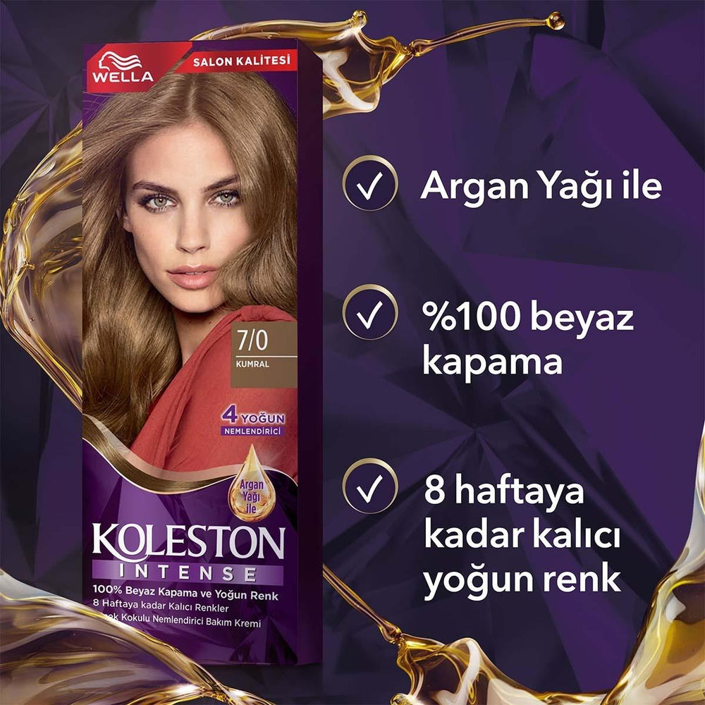 Wella Koleston Kumral Hair Dye: 100% Grey Coverage, Long Lasting Permanent Brown Hair Color with Argan Oil - At-Home Hair Color Kit Wella Koleston Hair Dye: Grey Coverage, Long Lasting Kumral Color hair dye, permanent hair color, grey coverage hair dye, long lasting hair color, kumral hair dye, brown hair dye, at home hair color, argan oil hair dye, wella koleston, hair color kit, grey hair coverage, hair color, hair coloring, hair dye kit, permanent hair dye, at-home hair dye, brown hair, kumral, argan oil