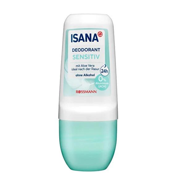 Isana Aloe Vera Deodorant Roll On - 24 Hour Protection