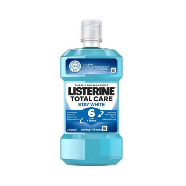 Listerine Total Care Stay White Mouthwash: Whitens Teeth, Fights Cavities, & Freshens Breath - Comprehensive Oral Hygiene - image 2