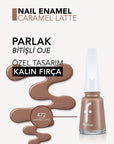 Flormar Nail Enamel High-Pigment Nail Polish in Caramel Latte 11ml