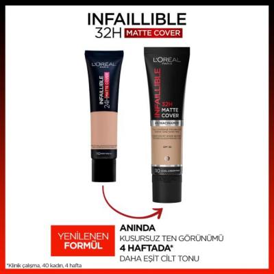 loreal paris infaillible 32h matte cover foundation 260 warm undertone, high coverage foundation with niacinamide and spf25 protection L'Oreal Paris Infaillible 32H Matte Cover Foundation - 260 Warm Undertone L'Oreal Paris Infaillible Foundation - 32H Matte Cover loreal-paris, infaillible-foundation, matte-cover, high-coverage, makeup, beauty, sweat-proof, niacinamide, long-lasting, ai-generated