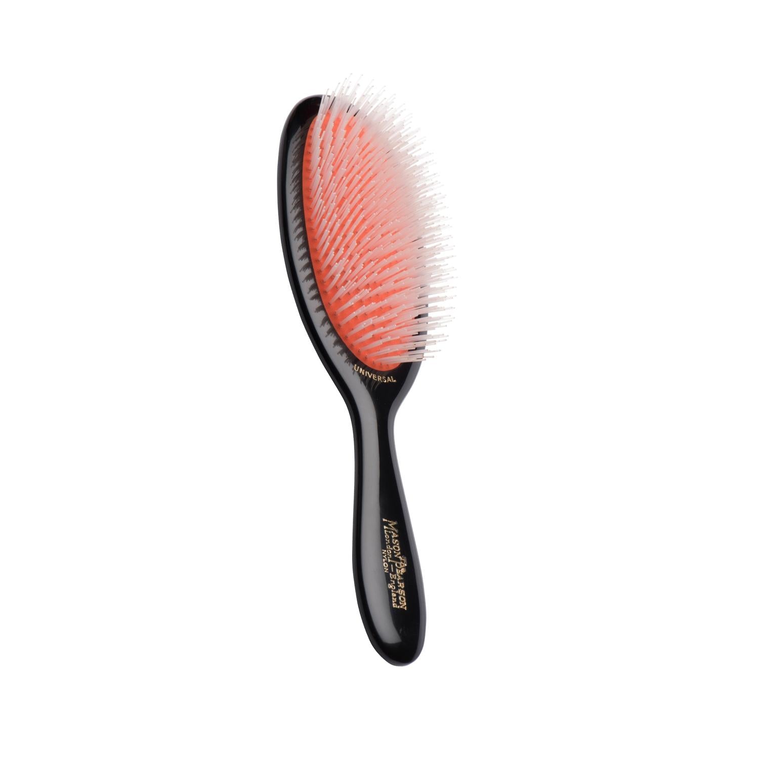 Mason Pearson Universal Nylon NU2 Dark Hair Brush for Detangling and Styling - High-Quality Hair Care Tool Mason Pearson Universal Nylon NU2 Dark Hair Brush Mason Pearson hair brush, Universal hair brush, Nylon hair brush, Dark color hair brush, High-quality hair care tools, Hair detangling, Hair styling, Mason Pearson NU2, Hair care essentials