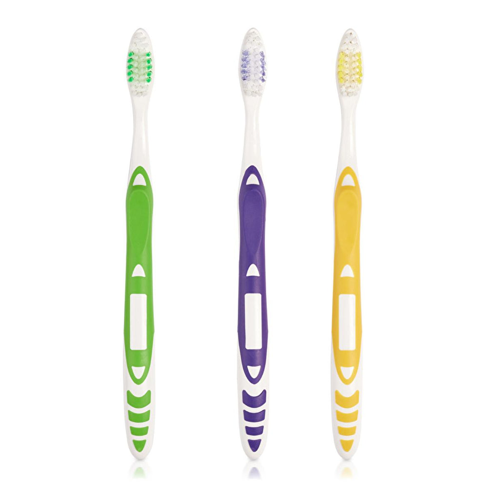 Benri Dent Family Toothbrush Set - 3 Pack, Soft Bristle, ISO Compliant Toothbrushes for Gentle Cleaning - view 2