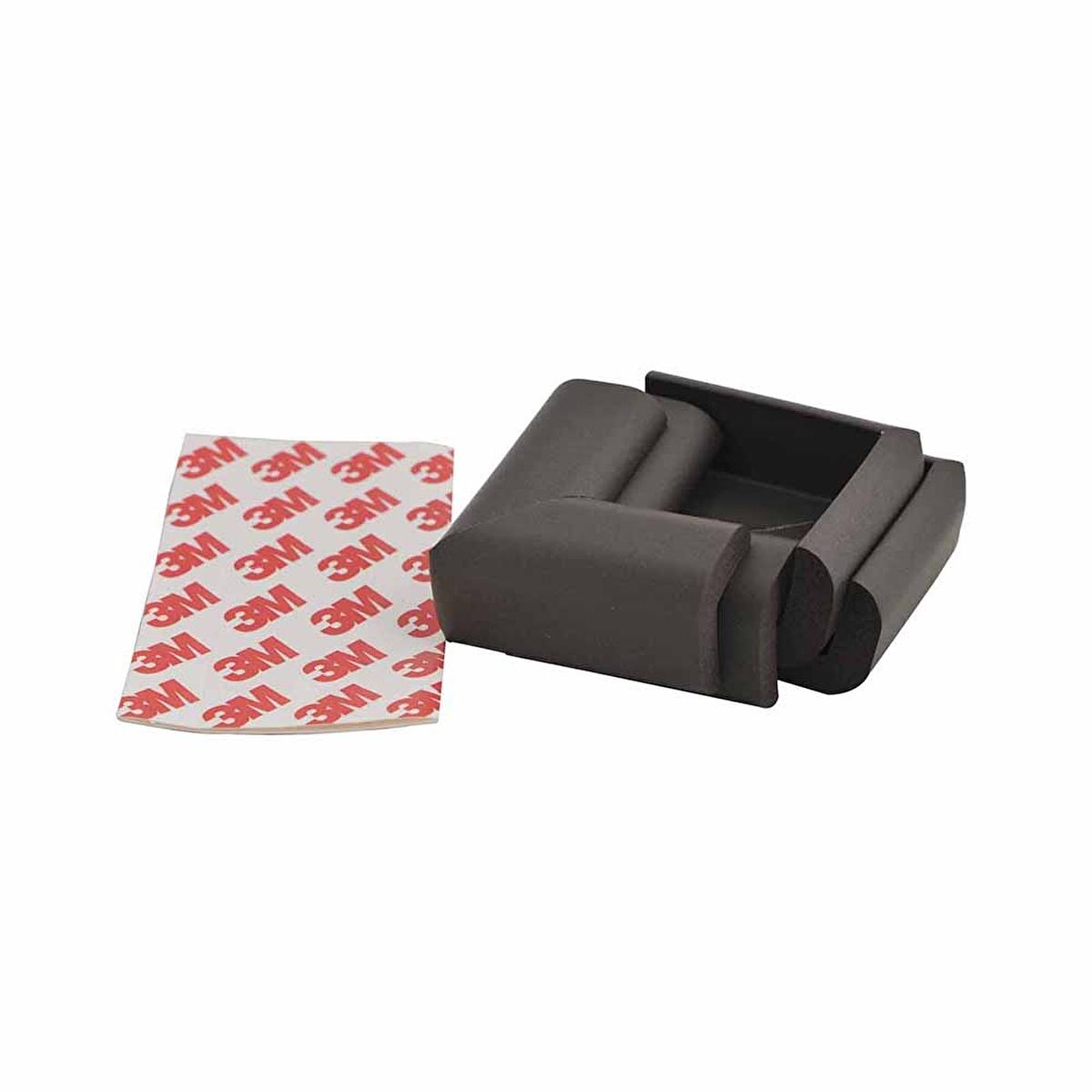 Miny Baby Brown Corner Protector - Soft Rubber Child Safety Protectors for Furniture Edges (4 Pack) Miny Baby Brown Corner Protector - Child Safety Solution baby corner protector, child safety corner protector, rubber corner protector, brown corner protector, childproofing corner protectors, baby safety products, child safety products, furniture edge protectors, soft rubber corner protectors, home safety solutions