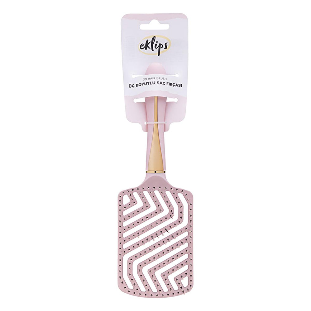 Eklips Hair Brush - Gentle Detangling for Sensitive Hair, Ergonomic Design, Wet & Dry Use - Hair Accessories